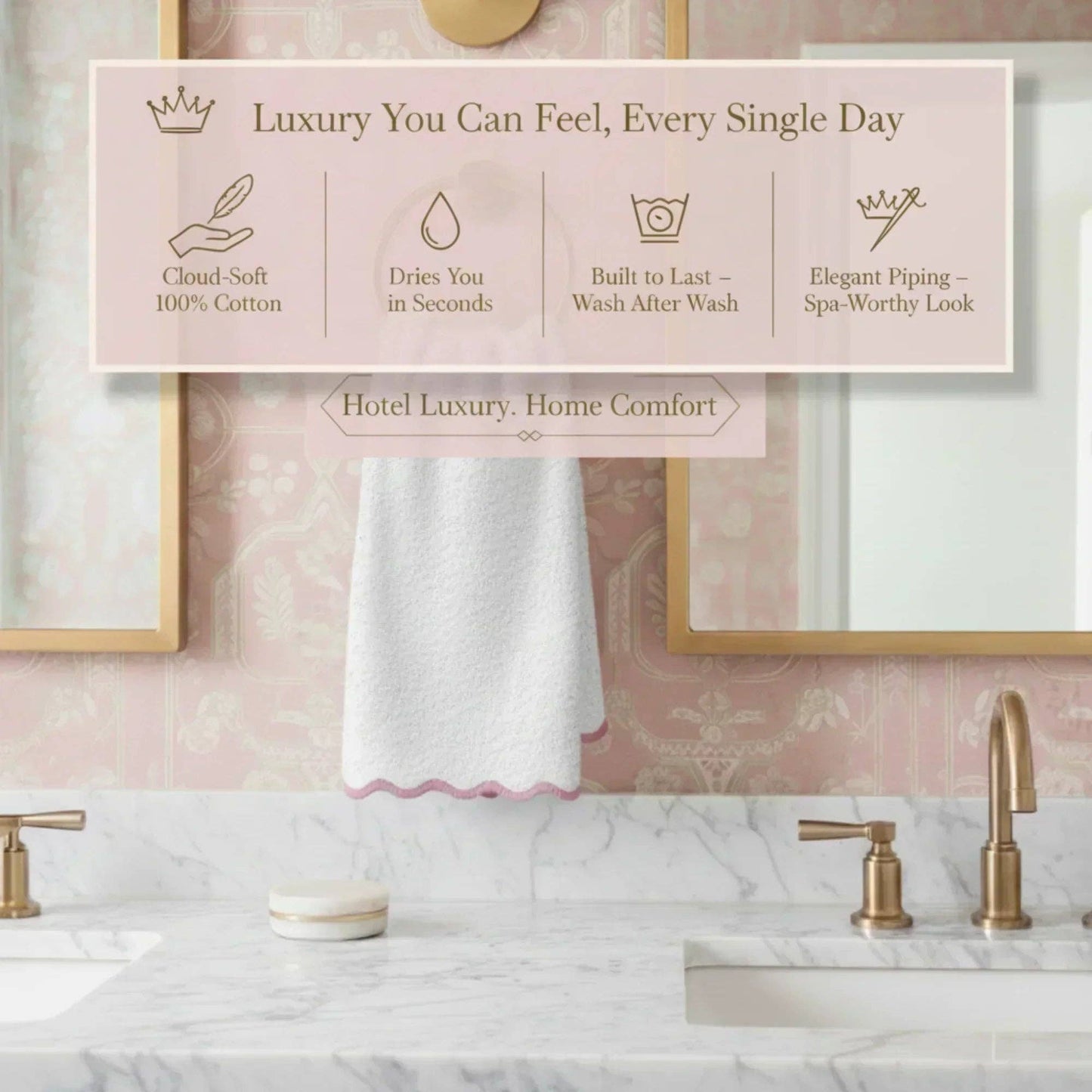 Bath Towels – Fluffy, Ultra Soft & Highly Absorbent (4 pieces)