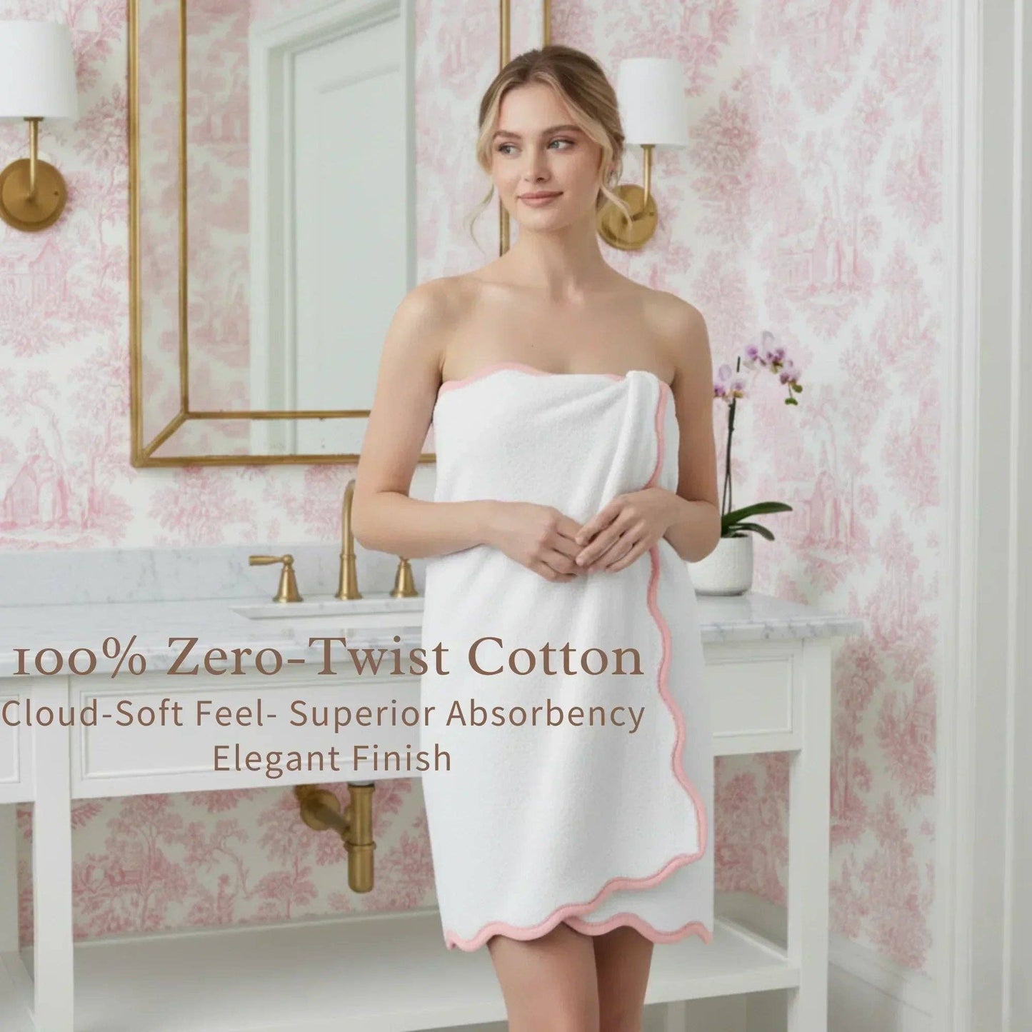 Bath Towels – Fluffy, Ultra Soft & Highly Absorbent (4 pieces)