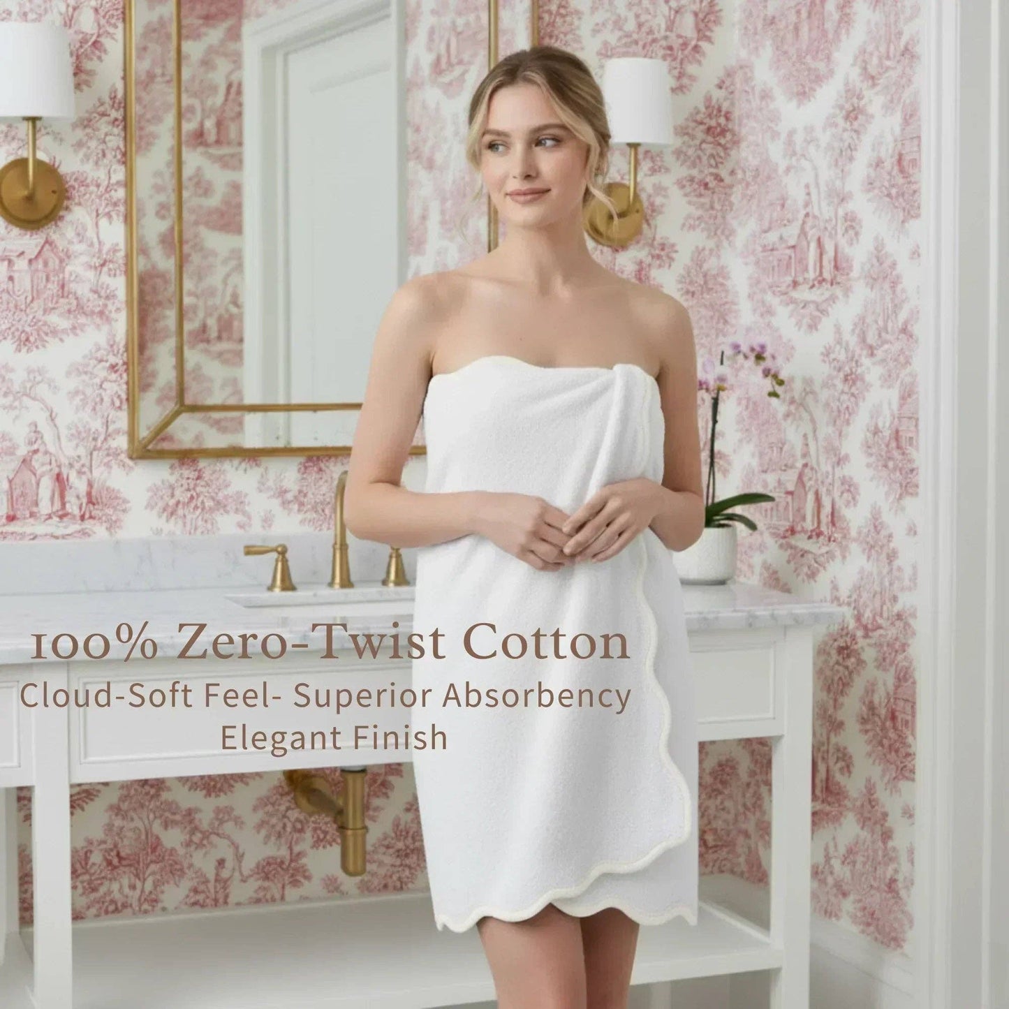 Bath Towels – Fluffy, Ultra Soft & Highly Absorbent (4 pieces)