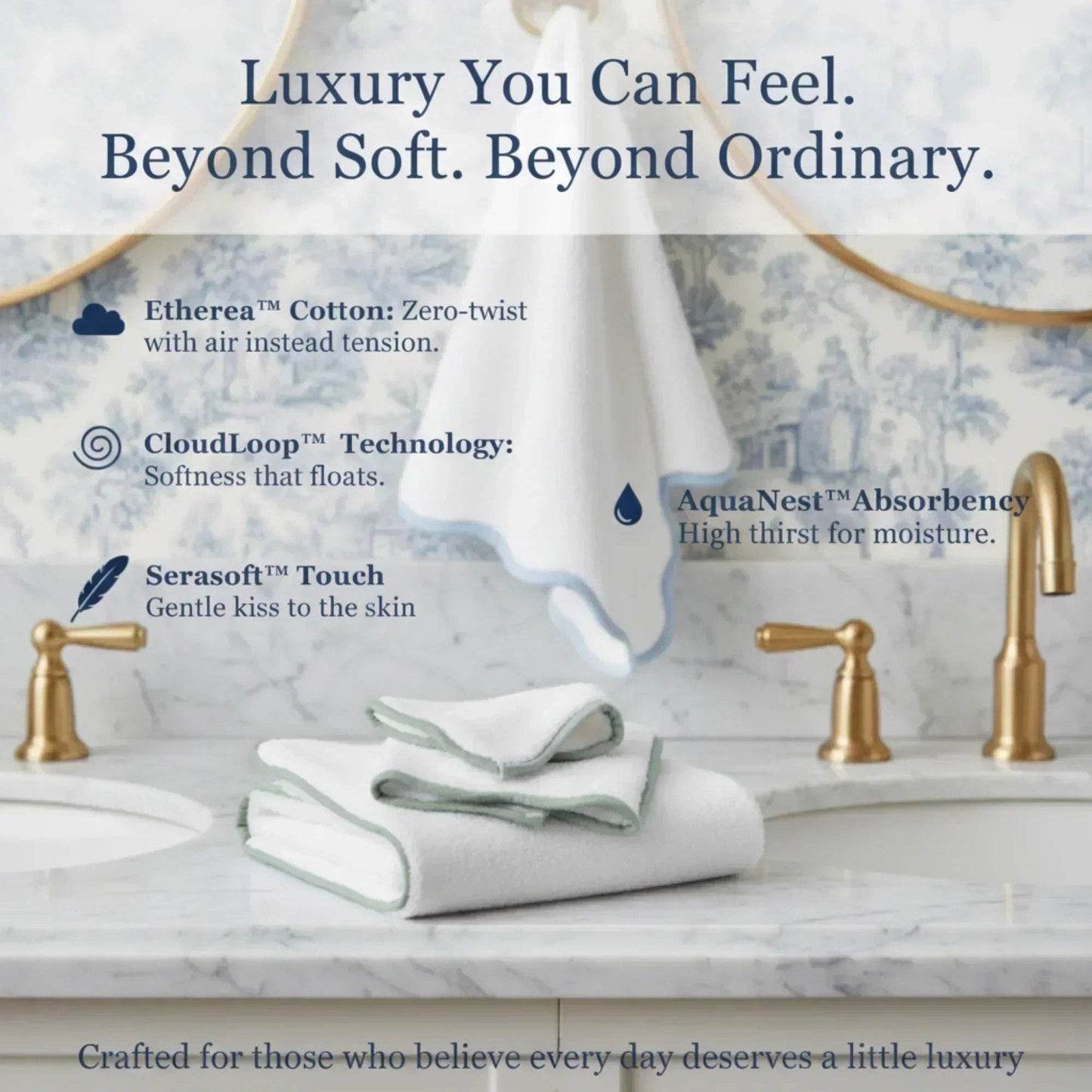 Bath Towels – Fluffy, Ultra Soft & Highly Absorbent (4 pieces)