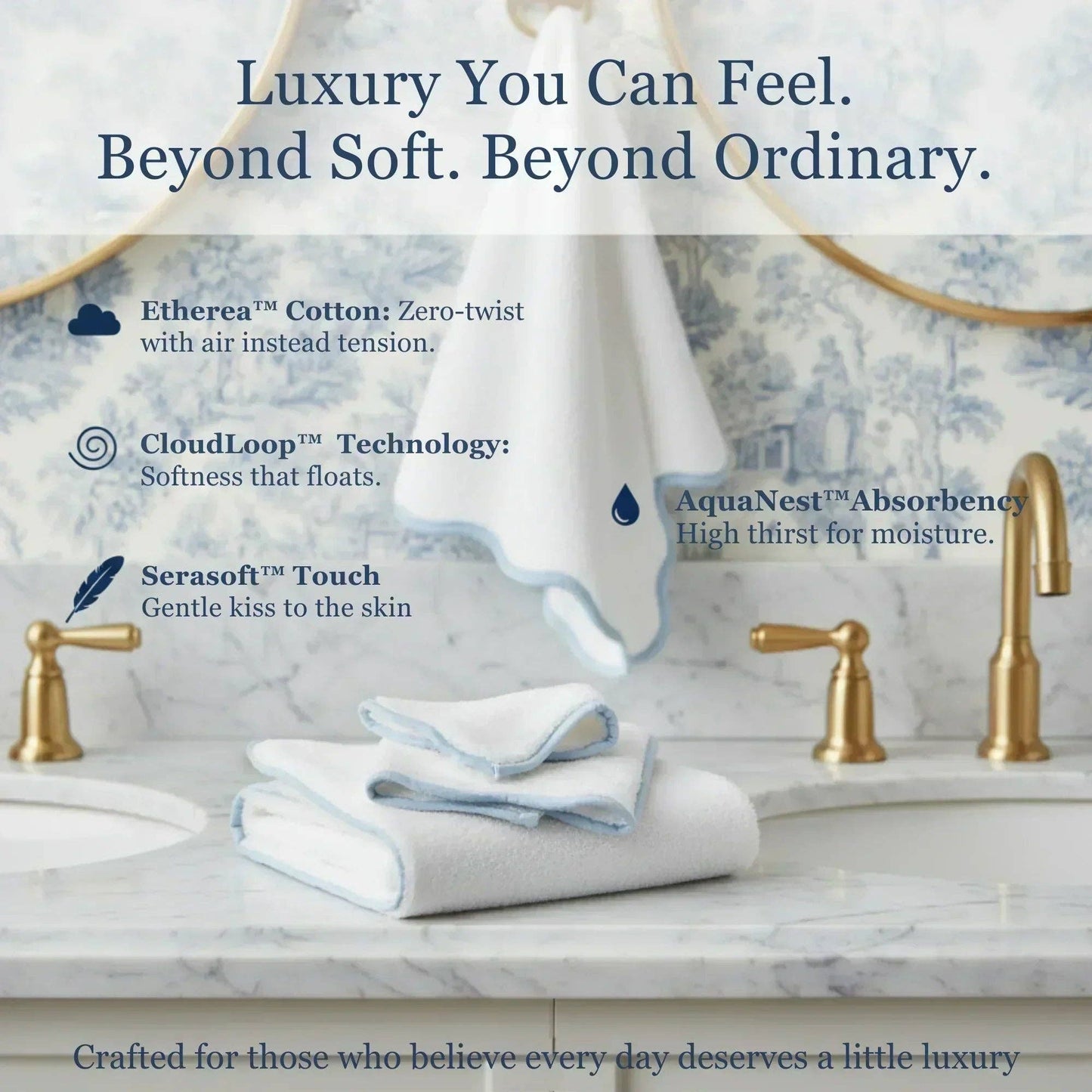 Bath Towels – Fluffy, Ultra Soft & Highly Absorbent (4 pieces)