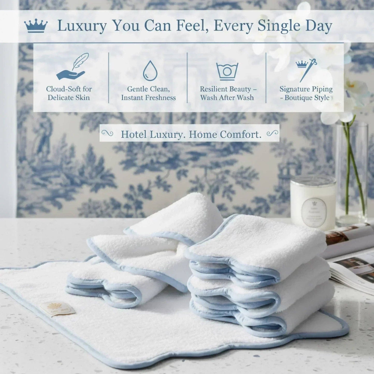 Bath Towels – Fluffy, Ultra Soft & Highly Absorbent (4 pieces)