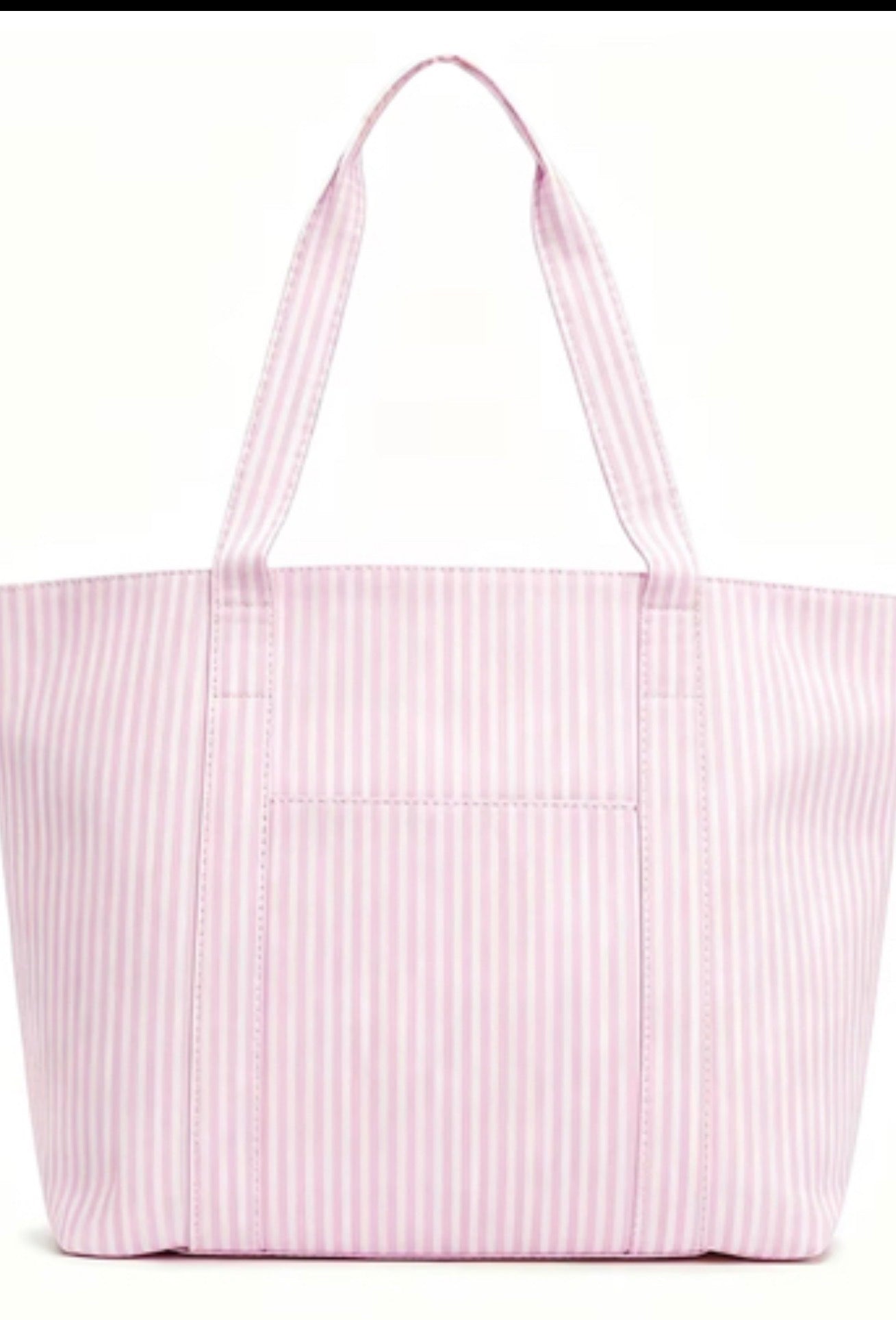 Pink Stripe Oversized Tote Bag | Lightweight Women's Shoulder Tote