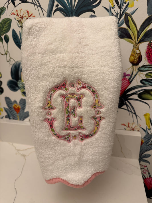 Scalloped Monogrammed Towels
