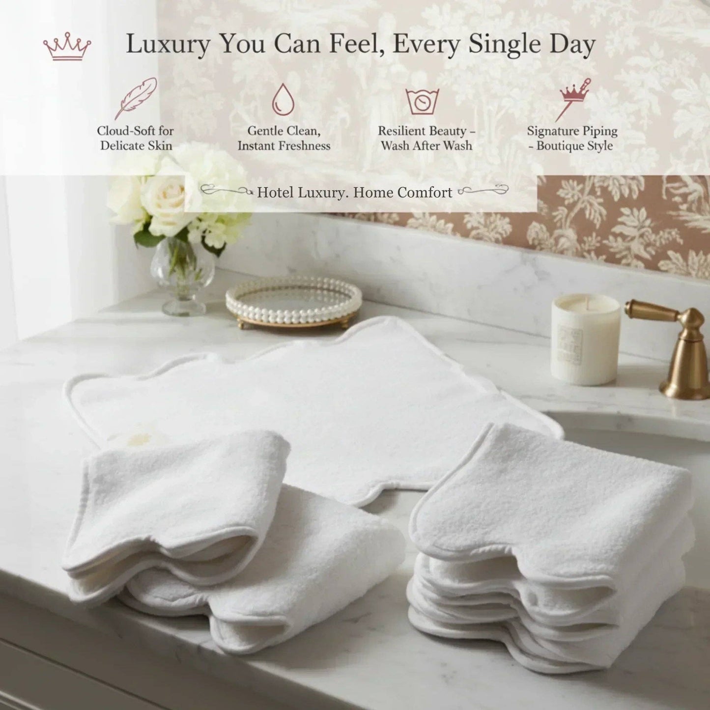 Bath Towels – Fluffy, Ultra Soft & Highly Absorbent (4 pieces)
