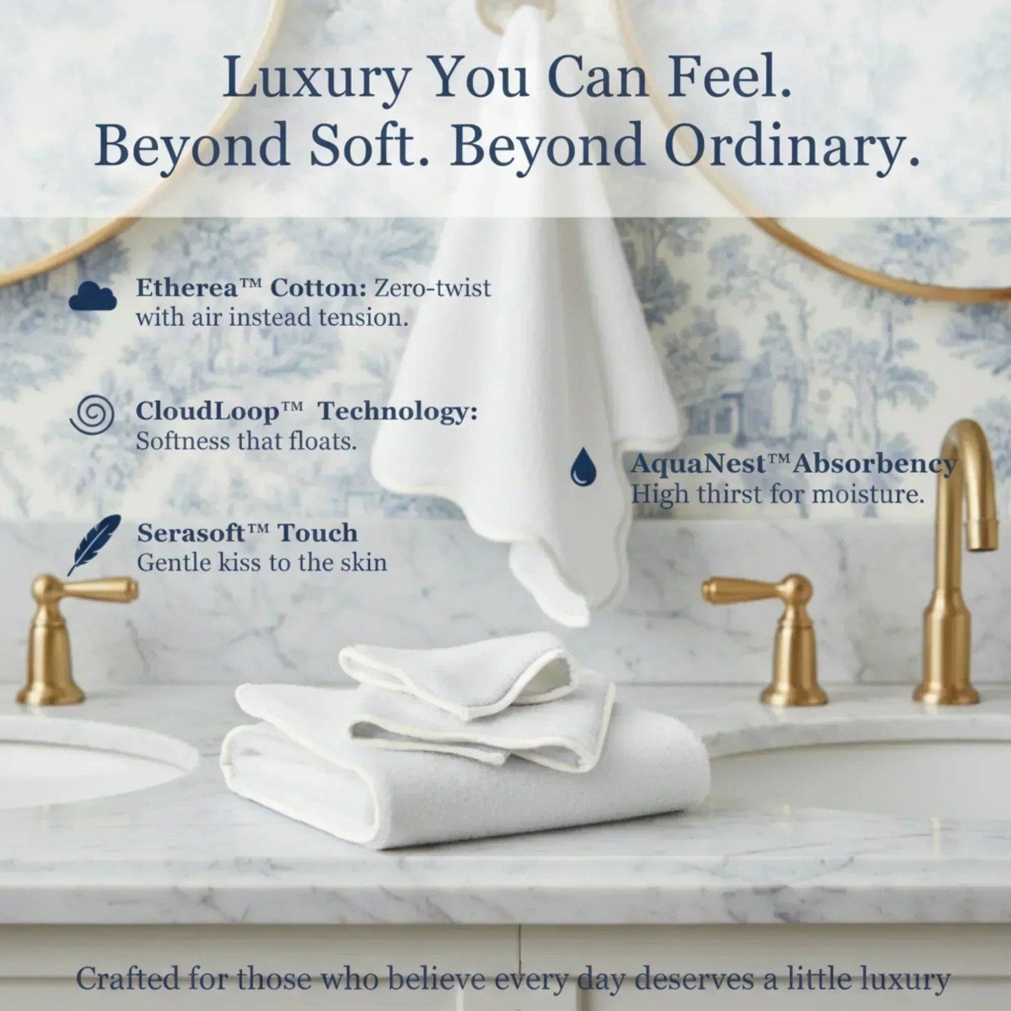 Bath Towels – Fluffy, Ultra Soft & Highly Absorbent (4 pieces)