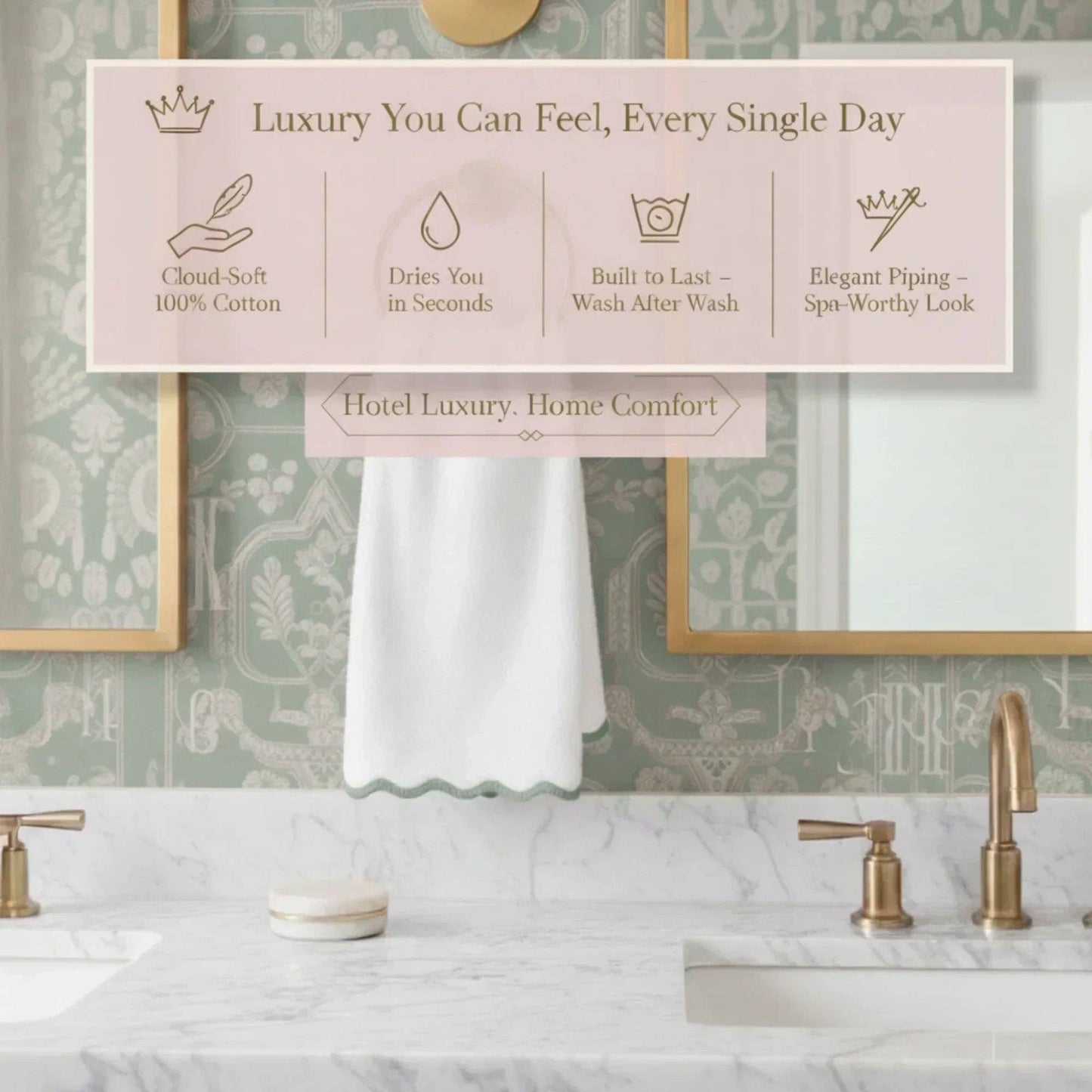 Bath Towels – Fluffy, Ultra Soft & Highly Absorbent (4 pieces)
