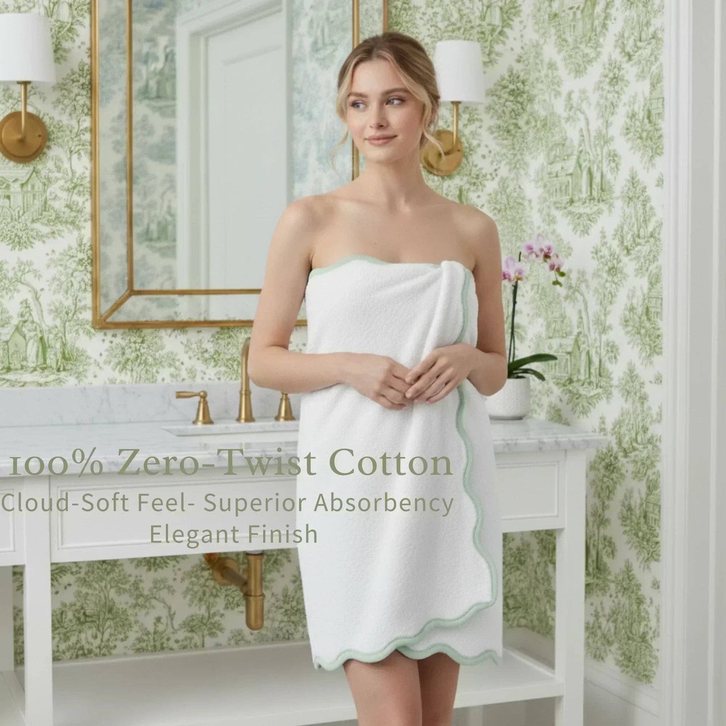 Bath Towels – Fluffy, Ultra Soft & Highly Absorbent (4 pieces)